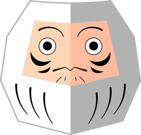 This is an illustration of a Daruma doll.のイラスト素材