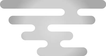 This is an illustration of a simplified Japanese style cloud.のイラスト素材