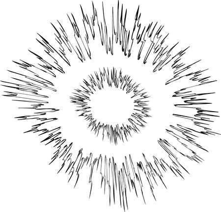 This is an illustration of a cartoon explosion.のイラスト素材