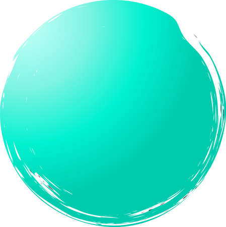 This is an illustration of a colorful circle painted with a brush.のイラスト素材