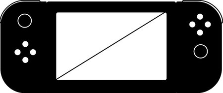 This is an illustration of the latest Japanese game machine.のイラスト素材