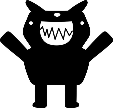 This is an illustration icon of a pretty monster.