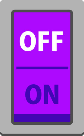 This is an illustration of a colorful ON OFF switch.