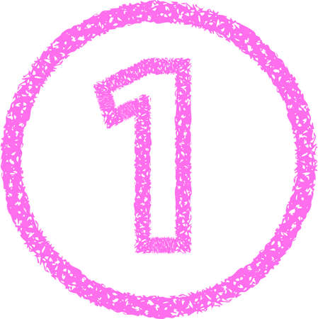 This is an illustration of figures drawn with crayons.のイラスト素材