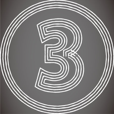 This is an illustration of figures drawn with Overlapped line.のイラスト素材