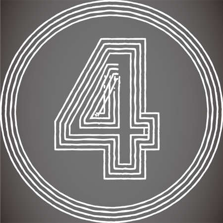 This is an illustration of figures drawn with Overlapped line.のイラスト素材