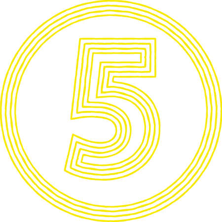 This is an illustration of figures drawn with Overlapped line.のイラスト素材