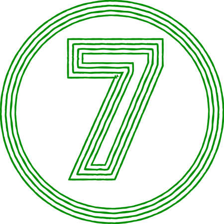 This is an illustration of figures drawn with Overlapped line.のイラスト素材