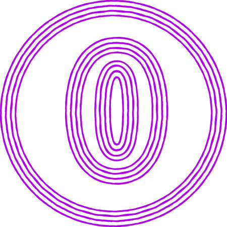 This is an illustration of figures drawn with Overlapped line.のイラスト素材