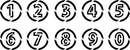 This is an illustration of figures drawn in Liquid style line.のイラスト素材