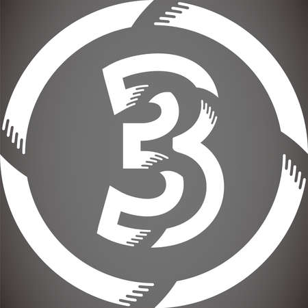 This is an illustration of figures drawn in Liquid style line.のイラスト素材