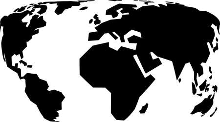 This is an illustration of the world map.のイラスト素材