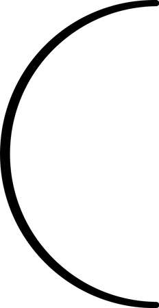 This is a simple illustration of the phases of the moon.のイラスト素材