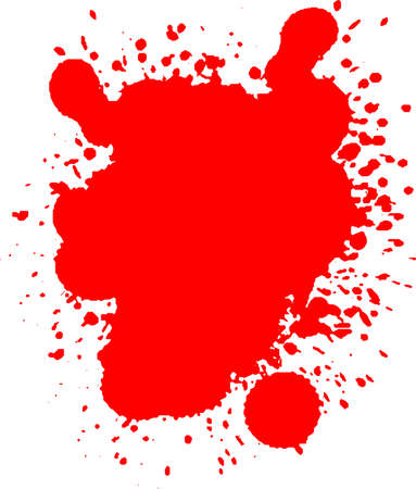 This is an illustration of horror-like blood splashes.のイラスト素材