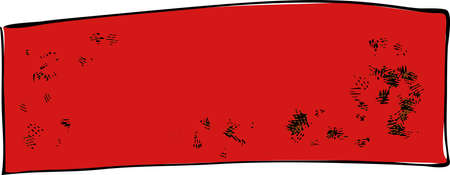 This is an illustration of a hand-painted metal plate.のイラスト素材