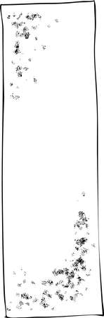 This is an illustration of a hand-painted metal plate.のイラスト素材