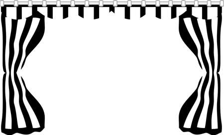 This is an illustration of the curtain used for a Japanese ceremony.のイラスト素材