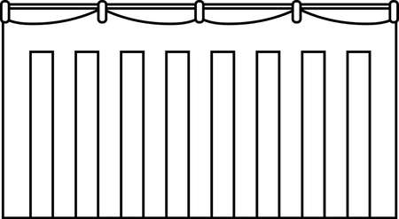 This is an illustration of the curtain used for a Japanese ceremony.のイラスト素材
