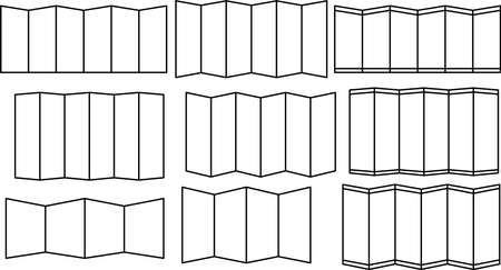 This is an illustration of Japanese luxurious folding screen.のイラスト素材