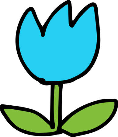 This is an illustration of scribbles drawn by children.のイラスト素材