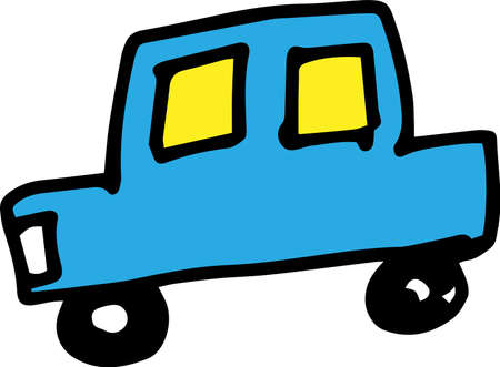 This is an illustration of scribbles drawn by children.のイラスト素材
