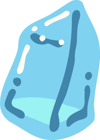 This is an illustration of melted ice.のイラスト素材