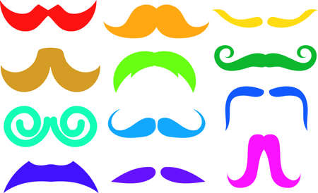 This is an illustration of a fashionable beard.のイラスト素材