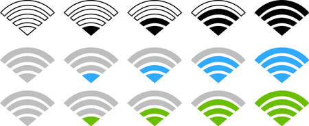 This is an illustration of the Wi-Fi signal.のイラスト素材
