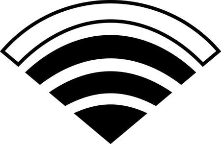 This is an illustration of the Wi-Fi signal.のイラスト素材