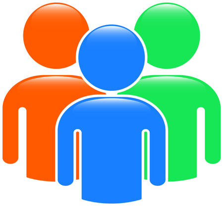 This is an illustration of Team icon.