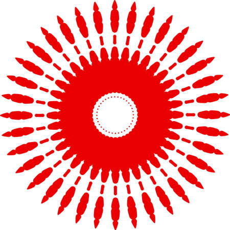 This is an illustration of radial concentric element.のイラスト素材