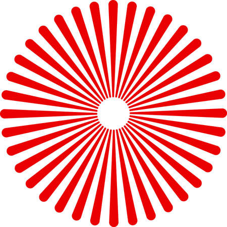 This is an illustration of radial concentric element.のイラスト素材