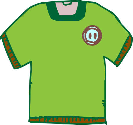 This is a cute and funny T - shirt with pictures.のイラスト素材