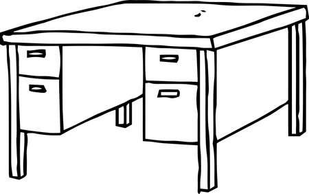 This is a rough sketch of the desk.のイラスト素材