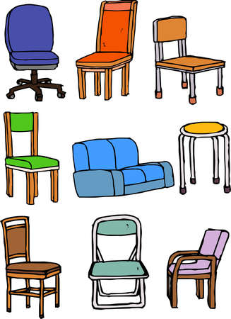 This is a rough sketch of the chair.のイラスト素材