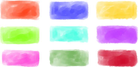 This is a watercolor-style background illustration of a landscape rectangle.のイラスト素材