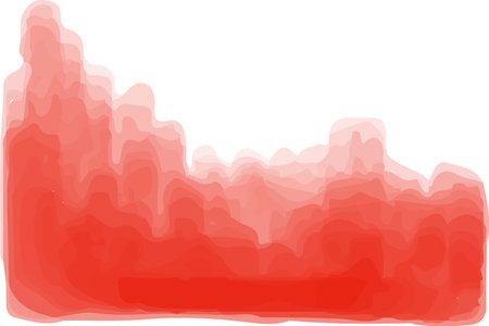 This is a bottom watercolor background illustration.のイラスト素材