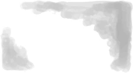 This is a horizontal watercolor background illustration with a margin.のイラスト素材