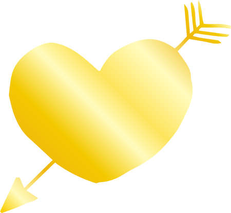 This is a cute hand drawn heart illustration.のイラスト素材