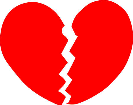 This is a cute hand drawn heart illustration.のイラスト素材