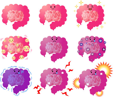 This is an illustration of a cute intestine.