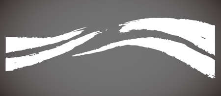 This is a illustration of Hand-painted brushstroke wave lineのイラスト素材