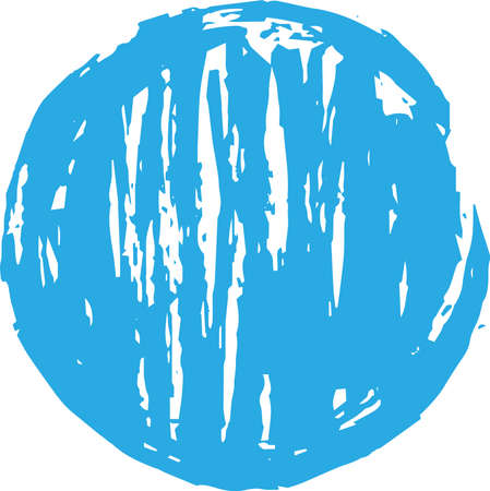 This is a illustration of Circle painted with a Japanese brushのイラスト素材