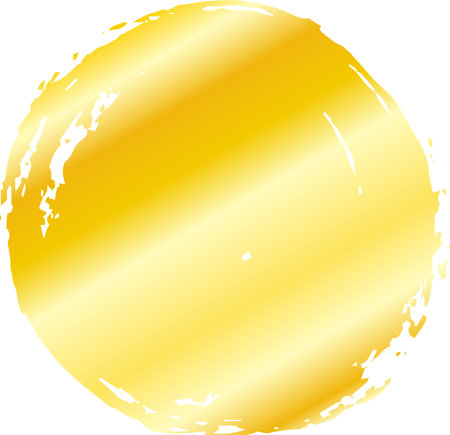 This is a illustration of Circle painted with a Japanese brushのイラスト素材