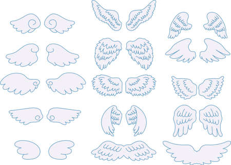 This is a illustration of Cute Angel wingsのイラスト素材