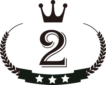 This is a illustration of Wide Round frame of laurel and crown and Ribbonのイラスト素材