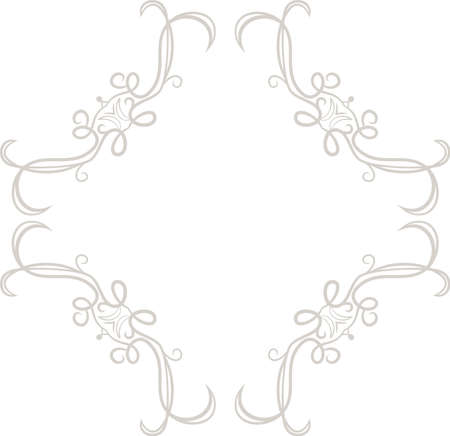 This is a illustration of Diamond antique pattern frame のイラスト素材