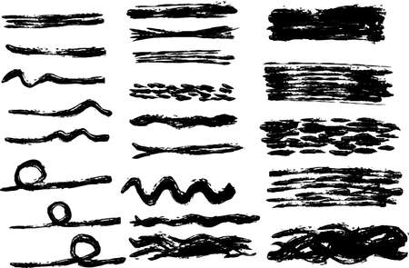 This is a illustration of Variation of handwritten horizontal linesのイラスト素材