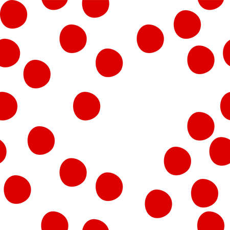 This is a illustration of Hand-painted polka dot pattern variationのイラスト素材