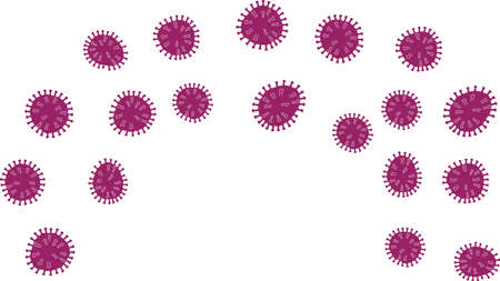 This is a illustration of coronavirus disease (COVID-19)のイラスト素材